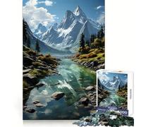 Rompecabezas de paisajes acuáticos Reflectantes para Adolescentes, 1000 Piezas, Potencia la Memoria, Momentos de Serenidad, Corte Premium, Regalo de cumpleaños (50x75cm)
