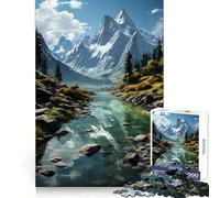 Rompecabezas de paisajes acuáticos Reflectantes para Adultos, 1000 Piezas, Juguete para ejercitar la Mente, pasatiempo Tranquilo, diseño, Montaje, (38x52cm)