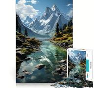 Rompecabezas de paisajes acuáticos Reflectantes para Adultos, 1000 Piezas, Juguete para ejercitar la Mente, pasatiempo Tranquilo, diseño, Montaje, (38x52cm)