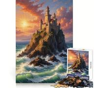 Rompecabezas de paisajes de Castillos para Adultos 1000 Piezas Agudeza Mental Placer Relajante Ajuste preciso Regalo significativo (50x75cm)