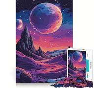 Rompecabezas de paisajes de Ciencia ficción Espacial de 1000 Piezas para Adolescentes Juguete para ejercitar la Mente Diseño Relajante y Acogedor Regalo Original para armar 38x52cm