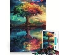 Rompecabezas de paisajes de fantasía Espacial de 1000 Piezas para Adolescentes, Juego de lógica, Tiempo de Entretenimiento, Pieza de colección de Arte de Corte preciso (50x75cm)