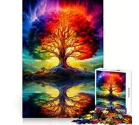 Rompecabezas de paisajes de fantasía Espacial para Adultos, 1000 Piezas, Juego Inteligente, patrón Tranquilo y Relajante, Regalo increíble (38x52cm)