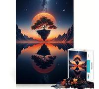 Rompecabezas de paisajes de fantasía Espacial para Adultos, 1000 Piezas, Juego Inteligente, patrón Tranquilo y Relajante, Regalo increíble (50x75cm)