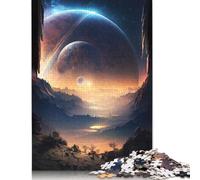 Rompecabezas de paisajes del Amanecer del Planeta para Adultos Mayores de 18 años. Juegos educativos. Rompecabezas para niños Adultos. 520 Piezas (52 x 38 cm).