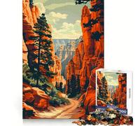 Rompecabezas de paisajes del Cañón Bryce,1000 Piezas,para Adolescentes Desarrolla la Capacidad de razonamiento,es Relajante Momentos de Ocio Corte preciso Regalo entrañable (38x52cm)