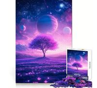 Rompecabezas de paisajes del Planeta púrpura para Adultos, 1000 Piezas, para Fortalecer la Memoria, Actividad para el hogar, Bordes limpios, Regalo Festivo (50x75cm)