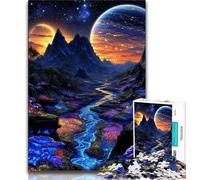 Rompecabezas de paisajes fantásticos para Adolescentes, 1000 Piezas, Juguete Educativo de Aprendizaje, Toda la Familia, 75x50cm