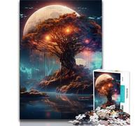 Rompecabezas de paisajes fantásticos para Adolescentes, Juguetes educativos para el hogar, Regalos de cumpleaños y Viajes, 38x26cm