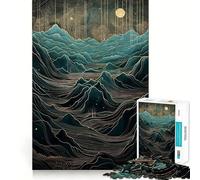 Rompecabezas de paisajes míticos surrealistas para Adolescentes, 1000 Piezas, Juego de lógica, pasatiempo para el hogar, Corte preciso, Regalo para Festivales 50x75cm
