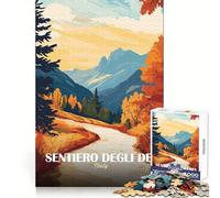 Rompecabezas de paisajes Sentiero Degli Dei, Italia, para Adolescentes, 1000 Piezas, Entrenamiento de Memoria, Actividad Relajante, Corte Impecable, Regalo de Temporada (50x75cm)