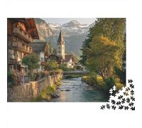 Rompecabezas de paisajes, Viajes y Ciudades. Extremadamente desafiante. Apto para Todas Las Edades y géneros. Fortalece los Lazos. Pasa el Tiempo. 500 Piezas (52x38cm).
