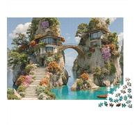 Rompecabezas de paisajes, Viajes y Ciudades. Extremadamente desafiantes, Aptos para Todas Las Edades y géneros. Fortalece vínculos, Pasa el Tiempo. 300 Piezas (40 x 28 cm).