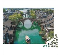 Rompecabezas de paisajes, Viajes y Ciudades. Juego desafiante para familias. Ideal para decoración del hogar. Muy difícil. 300 Piezas (40 x 28 cm).