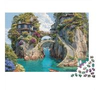 Rompecabezas de paisajes, Viajes y Ciudades. Juegos educativos. Adecuado para Mayores de 14 años. Desafíos de Entretenimiento Familiar con Alta dificultad. 1000 Piezas (75 x 50 cm).
