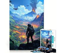 Rompecabezas de paisajes volcánicos del Planeta 1000 Piezas Divertido de Calidad Profesional Ideal para desarrollar la Memoria y estimular la Mente Actividad Mental (38x52cm)