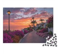 Rompecabezas de paisajes y pueblos. Diseño único y Lujoso, Juego Familiar y decoración del hogar. 1000 Piezas (75 x 50 cm).