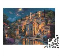 Rompecabezas de paisajes y pueblos. Diseño único y Lujoso, Juego Familiar y decoración del hogar. 300 Piezas (40 x 28 cm).