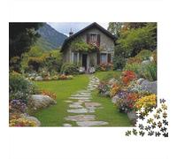 Rompecabezas de paisajes y pueblos. Diseño único y Lujoso, Juego Familiar y decoración del hogar. 300 Piezas (40 x 28 cm).