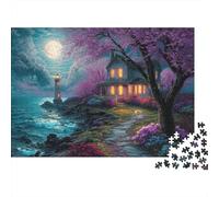 Rompecabezas de paisajes y pueblos. Diseño único y Lujoso, Juego Familiar y decoración del hogar. 500 Piezas (52 x 38 cm).