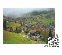 Rompecabezas de paisajes y pueblos. Genial decoración del hogar. Rompecabezas desafiante, 500 Piezas (52x38cm)