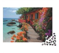 Rompecabezas de paisajes y pueblos, Ideal para el Entretenimiento Familiar. Divertido y Adorable. Alta dificultad. 1000 Piezas (75x50cm).