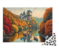 Rompecabezas de paisajes y pueblos. Ideal para Entretenimiento Familiar. Perfecto como Regalo. Muy desafiante e Interesante. 300 Piezas (40x28cm).