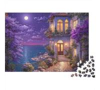 Rompecabezas de paisajes y pueblos. Juego de Rompecabezas Extremadamente difícil y Divertido diseñado para Adultos decoración. 1000 Piezas (75 x 50 cm).