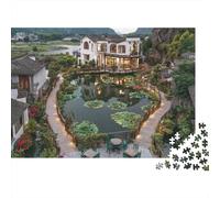 Rompecabezas de paisajes y pueblos. Juego de Rompecabezas Extremadamente difícil y Divertido diseñado para Adultos decoración. 1000 Piezas (75 x 50 cm).