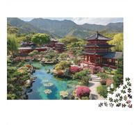 Rompecabezas de paisajes y pueblos. Juego Educativo para Adultos y niños Amigos y Familiares. 1000 Piezas (75 x 50 cm).