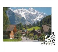 Rompecabezas de paisajes y pueblos. Juegos de Rompecabezas Aptos para niñas y niños. Muy Interesante y desafiante. 300 Piezas (40x28cm).