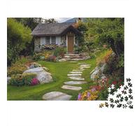 Rompecabezas de paisajes y pueblos. Un Divertido Juego Familiar Apto para Adultos, Adolescentes y niños con un Alto Nivel de dificultad. 300 Piezas (40x28cm).