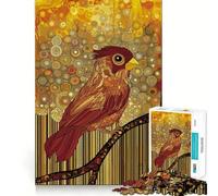 Rompecabezas de pájaro Joven en Bosque Abstracto para Adultos,1000 Piezas,Mejora la concentración,Divertido,tamaño Uniforme,Piezas precisas,Actividad para Compartir con Seres Queridos (50x75cm)