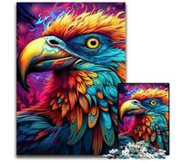 Rompecabezas de pájaro psicodélico de 1000 Piezas para Adultos, desafiante Rompecabezas, Juego para Adultos, Actividad interactiva Familiar, 50x75cm/19,68x29,52 Pulgadas