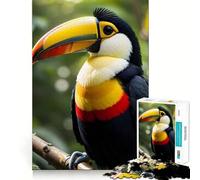 Rompecabezas de pájaro tucán para Adultos, 1000 Piezas, diseño Elegante y Relajante, Corte nítido, 38x52cm