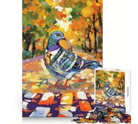 Rompecabezas de Paloma con Corbata para Adolescentes, 1000 Piezas, Wise Think Toy, diversión y Entretenimiento, decoración de Pared con Corte nítido (38x52cm)