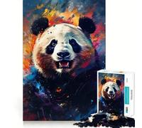 Rompecabezas de Panda Colorido y difícil para Adultos, 1000 Piezas, Juego Inteligente para el hogar, Disfruta del Montaje de la Imagen, Regalo Festivo (38x52cm)