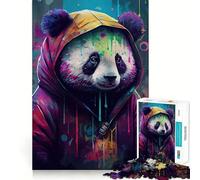 Rompecabezas de Panda cómodo para Adolescentes, 1000 Piezas, Ayuda a Mejorar la Memoria, Disfruta de un Juego de Mesa con Bordes limpios, 38x26cm