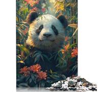 Rompecabezas de Panda con temática de Selva Tropical, difícil desafío, 100% cartón Reciclado, Ideal para Mujeres y Hombres, Regalo para el Día de la Madre, 1000 Piezas (75 x 50 cm)