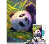 Rompecabezas de Panda en el Bosque de Bambú de 1000 Piezas para Adolescentes, Ayuda a ejercitar el Cerebro, Juguetes adictivos para Cultivar la Paciencia, interacción Entre Padres e Hijos, 50x75cm