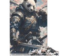 Rompecabezas de Panda Fighter, Rompecabezas Rectangular de Papel Divertido para niños y Adultos a Partir de 12 años, Regalo de cumpleaños, 1000 Piezas (26 x 38 cm)