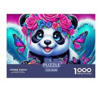 Rompecabezas de Panda Gigante para Adultos y niños. 1000 Piezas, Juguete desafiante caprichoso, Juegos educativos, decoración para el hogar para Adultos y niños Mayores de 14 años, 52x38 cm/1000 pzas