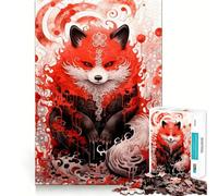 Rompecabezas de Panda Rojo de 1000 Piezas para Adolescentes, Juego de lógica, Entretenimiento, Piezas de colección de Arte con Corte preciso (38x52cm)