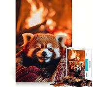 Rompecabezas de Panda Rojo de The Fire para Adultos, 1000 Piezas, Juego de Habilidad, Tiempo en Familia, Arte de Corte preciso, Coleccionable (38x52cm)
