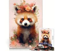 Rompecabezas de Panda Rojo Salvaje para Adolescentes, 1000 Piezas, Bienestar Cerebral, relajación Mental, diversión, Cierre Perfecto, Regalo Ideal (38x52cm)
