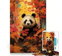 Rompecabezas de Panda Salvaje,1000 Piezas,Entrenamiento cognitivo,Piezas Perfectamente encajables,Regalo de cumpleaños,Juguete para ejercitar la Mente (38x26cm)