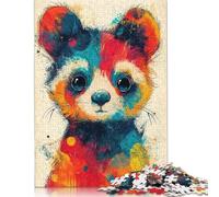 Rompecabezas de Panda Splash, desafío difícil, 100% cartón Reciclado, Ideal para Adultos y Adolescentes, 1000 Piezas (75 x 50 cm)