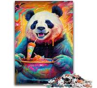 Rompecabezas de Pandas Coloridos para Adultos, 1000 Piezas, Ayuda a ejercitar el Cerebro, Juguetes adictivos para Cultivar la Paciencia, Gran Regalo (50x75cm)