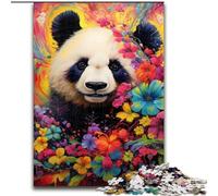 Rompecabezas de Pandas Coloridos para Adultos, 1000 Piezas, Obra de Arte DIY, 50x75cm