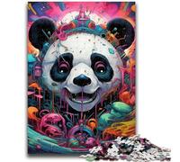 Rompecabezas de Pandas de Colores para Adolescentes, 1000 Piezas, Juguetes educativos, Juegos Familiares, Regalo de cumpleaños (50x75cm)